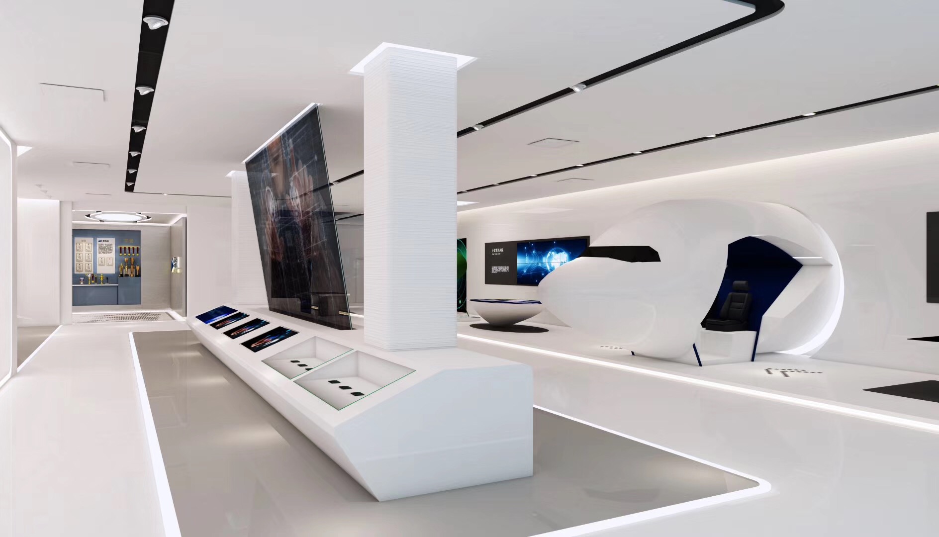 清遠展廳設計公司裝修景嘉微企業展覽館