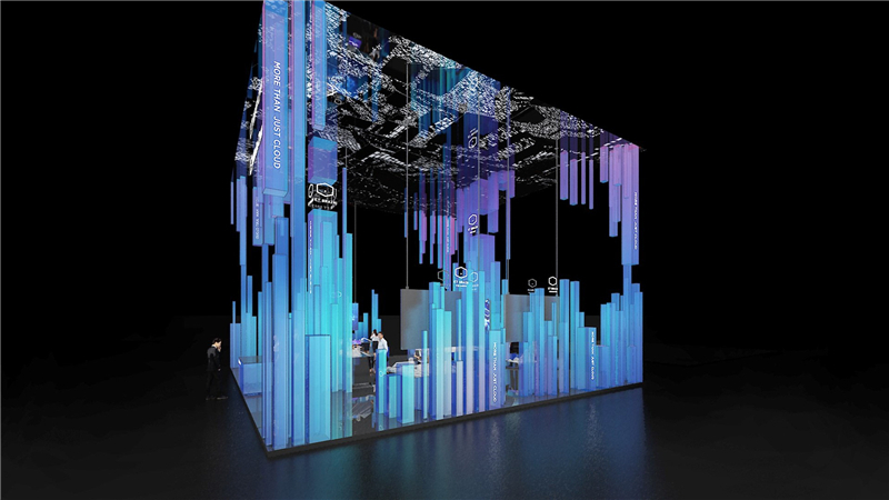 青島海爾空調(diào)電子有限公司參展廣州會展中心展覽設計展臺搭建3